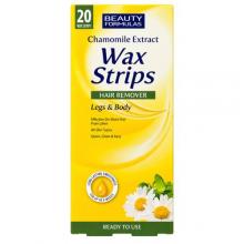 Zdjęcie produktu - Beauty Formulas Wax Strips Plastry do depilacji z olejkiem arganowym, 20 szt.