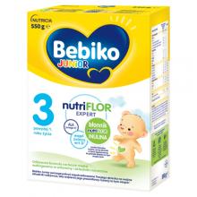 Zdjęcie produktu - Bebiko Junior 3 NutriFlor Expert Odżywcza formuła na bazie mleka dla małych dzieci powyżej 1. roku życia, 550 g