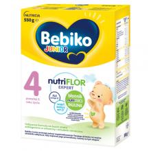 Zdjęcie produktu - Bebiko Junior 4 NutriFlor Expert Odżywcza formuła na bazie mleka dla małych dzieci powyżej 2. roku życia, 550 g