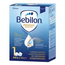 Zdjęcie produktu - Bebilon Advance Pronutra 1 Mleko początkowe dla niemowląt od urodzenia, 1000 g (2 x 500 g) USZKODZONE OPAKOWANIE KARTONOWE