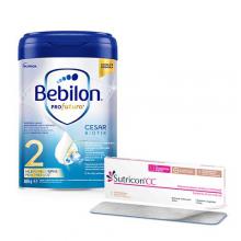 Bebilon Profutura Cesar Biotik 2 Mleko następne po 6. miesiącu, 800g + SUTRICON CC Plastry silikonowe na blizny, 5szt.