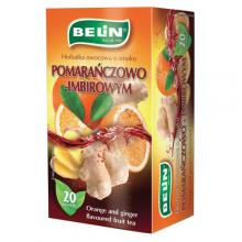 Zdjęcie produktu - BELIN Herbatka owocowa o smaku pomarańczy z imbirem, 20 torebek