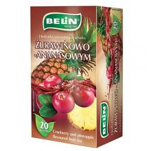 Zdjęcie produktu - Belin Herbata owocowa o smaku żurawinowo-ananasowym, 20 x 2 g