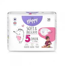 Zdjęcie produktu - Bella Baby Happy Soft & Delicate Junior 5 Pieluszki 11-18kg, 38szt.