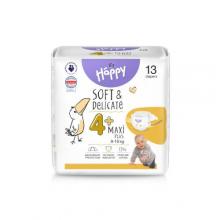Zdjęcie produktu - Bella Baby Happy Soft & Delicate Maxi Plus 4+ Pieluszki 9-15kg, 13 szt.