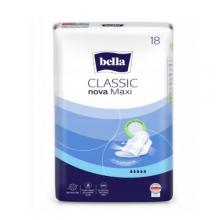 Zdjęcie produktu - BELLA CLASSIC NOVA Podpaski ze skrzydełkami maxi, 18 sztuk