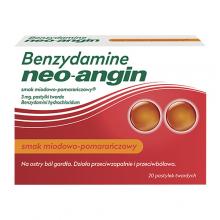 Zdjęcie produktu - Benzydamine Neo-Angin smak miodowo-pomarańczowy, 20 pastylek