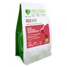 Zdjęcie produktu - BeOrganic BIO Red MIX białek roślinnych w proszku, 250 g