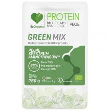 Zdjęcie produktu - BeOrganic Green Mix białek roślinnych BIO w proszku, 250 g