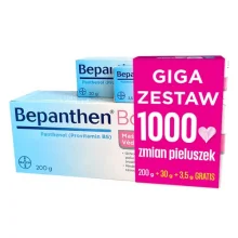 Zdjęcie produktu - Bepanthen Baby Maść ochronna Zestaw, 200 g + 30 g + 3,5 g