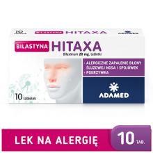 Zdjęcie produktu - Bilastyna Hitaxa 20 mg, 10tabl.