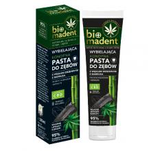 Zdjęcie produktu - Bio Madent Wybielająca konopna pasta do zęb&oacute;w z węglem drzewnym z bambusa CBD, 100ml
