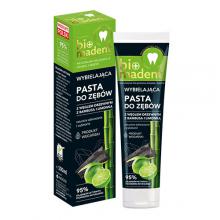 Zdjęcie produktu - BIO MADENT Wybielająca pasta do zęb&oacute;w z węglem drzewnym z bambusa i limonką, 100ml