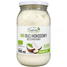 Zdjęcie produktu - NatVita Olej kokosowy bezzapachowy, 900 ml