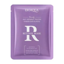Zdjęcie produktu - Bioaqua Przeciwstarzeniowa maseczka do twarzy w płachcie z retinolem, 25 g