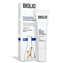 Zdjęcie produktu - Bioliq 55+ Krem intensywnie liftingujący do sk&oacute;ry oczu, ust, szyi i dekoltu, 15 ml