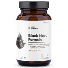 Zdjęcie produktu - Aura Herbals Black Maca Formula Ekstrakt z korzenia maca, 60 kaps.