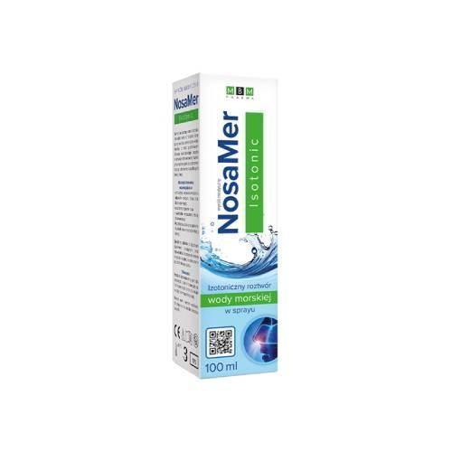 Miniaturka artykułu - MBM Pharma NosaMer Isotonik spray do nosa, 100 ml KR&Oacute;TKA DATA 31.10.2026