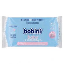 Zdjęcie produktu - BOBINI BABY Chusteczki nawilżane dla dzieci i niemowląt z witaminą E, 60 sztuk
