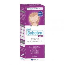 Bobolen Syrop na kaszel suchy od 1 r.ż., 115ml  