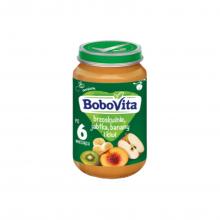 Zdjęcie produktu - BoboVita Brzoskwinie jabłka banany i kiwi po 6 miesiącu, 190 g