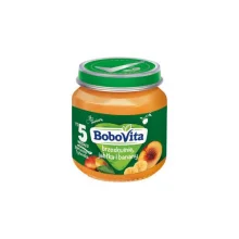 Zdjęcie produktu - BoboVita Brzoskwinie jabłka i banany po 5 miesiącu, 125 g KR&Oacute;TKA DATA 18.11.2026