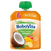 BoboVita Mus banan z mango i mleko kokosowe po 6 miesiącu, 80 g