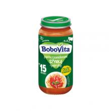 BoboVita Pasta z pomidorami, szynką i papryką po 15. miesiącu, 250g