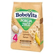 BoboVita Porcja zb&oacute;ż Kaszka bezmleczna ryżowa banan po 4 miesiącu, 170 g