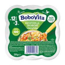 Zdjęcie produktu - BoboVita Ratatouille drobiowe z kaszą bulgur po 12 miesiącu, 250 g