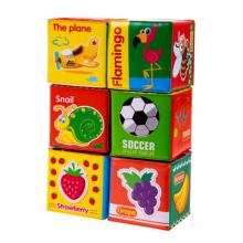 Zdjęcie produktu - BOCIOLAND Miękkie edukacyjne klocki język angielski 6m+