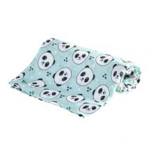 Zdjęcie produktu - BOCIOLAND Pieluszka bambusowa 30&times;30 cm Panda Mięta