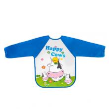 Zdjęcie produktu - BOCIOLAND Śliniak z rękawkiem Happy Cows 6m+