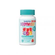 Zdjęcie produktu - Bodymax Bodymisie Wapń + Witamina D3 żelki o smaku truskawkowym, 50 szt. USZKODZONY KOREK 