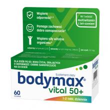 Zdjęcie produktu - BODYMAX VITAL 50+, 60tabletek - Zestaw witamin i minerał&oacute;w z  ekstraktem z żeń-szenia