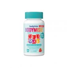 Zdjęcie produktu - Bodymax Bodymisie Wapń + Witamina D3 żelki o smaku truskawkowym, 50 szt.