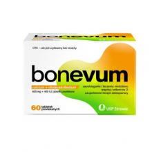 Zdjęcie produktu - Bonevum, Lek uzupełniający wapń i witaminę D3 na osteoporozę, 60 tab. USZKODZONE OPAKOWANIE TEKTUROWE