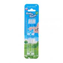 Zdjęcie produktu - BRUSHBABY Sonic Końc&oacute;wki wymienne do szczoteczki sonicznej dla dzieci 18-36 miesięcy, 4 szt.