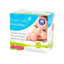 Zdjęcie produktu - BRUSHBABY Dental Wipes Chusteczki higieniczne - 28 szt.