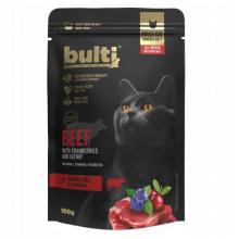 Zdjęcie produktu - Bulti Superfood Mokra karma dla kota Wołowina z żurawiną i kocimiętką, 100 g