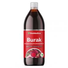 Zdjęcie produktu - Burak sok 100% EkaMedica - 1000ml