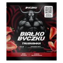 Zdjęcie produktu - Byczku Białko Byczku truskawka, 30 g