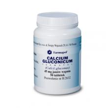 Zdjęcie produktu - CALCIUM GLUCONICUM 45 mg - 50 tabletek 