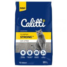 Zdjęcie produktu - Calitti Strong Bentonitowy, mocno zbrylający, bezzapachowy żwirek dla kota, 20l