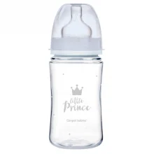 Zdjęcie produktu - CANPOL BABIES butelka szeroka antykolkowa PP EasyStart ROYAL BABY niebieska, 240ml 35/234