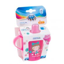 CANPOL BABIES Kubek niekapek TOYS r&oacute;żowa lalka, 250ml 31/200