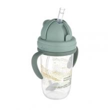 Zdjęcie produktu - Canpol Babies Mountains Kubek niekapek z rurką i odważnikiem zielony 56/620, 270 ml
