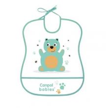 Zdjęcie produktu - Canpol Babies Śliniak zmywalny miękki Cute animals Miś 2/919