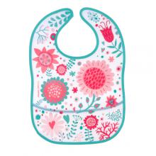CANPOL BABIES Śliniak zmywalny z kieszenią Wild Nature r&oacute;żowy 9/234 