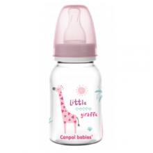 Zdjęcie produktu - CANPOL BABIES Butelka wąska 120ml Africa R&oacute;żowa żyrafa 0m+ 59/100